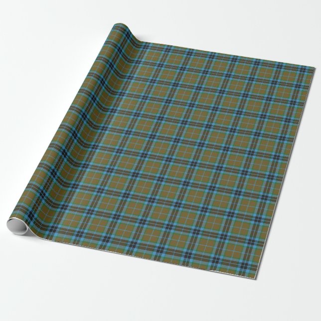Clan-Thompson schottischer Tartan kariert Geschenkpapier (Ungerollt)