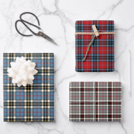 Clan Thompson Tartan Variationen Geschenkpapier Set