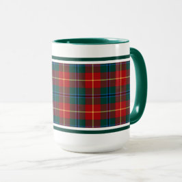 Clan Turnbull Tartan Forest Green und Red Kariert Tasse