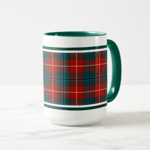 Clan Turnbull Tartan Forest Green und Red Kariert Tasse