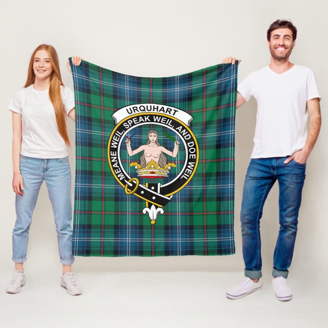 Clan Urquhart Ancient Tartan Kariert Fleecedecke (Beispiel)