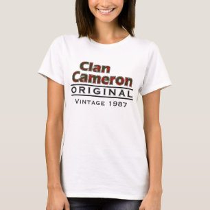 Clan Vintager Cameron fertigen Ihr Birthyear T-Shirt