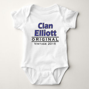 Clan Vintages Elliott fertigen Ihr Birthyear Baby Strampler