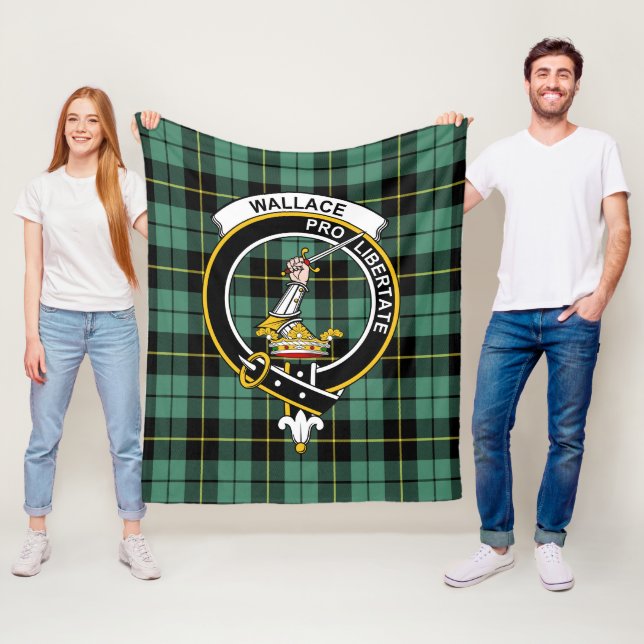 Clan Wallace Ancient Tartan Kariert Fleecedecke (Beispiel)