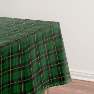 Clan Wallace grüner und schwarzer JagdTartan Tischdecke
