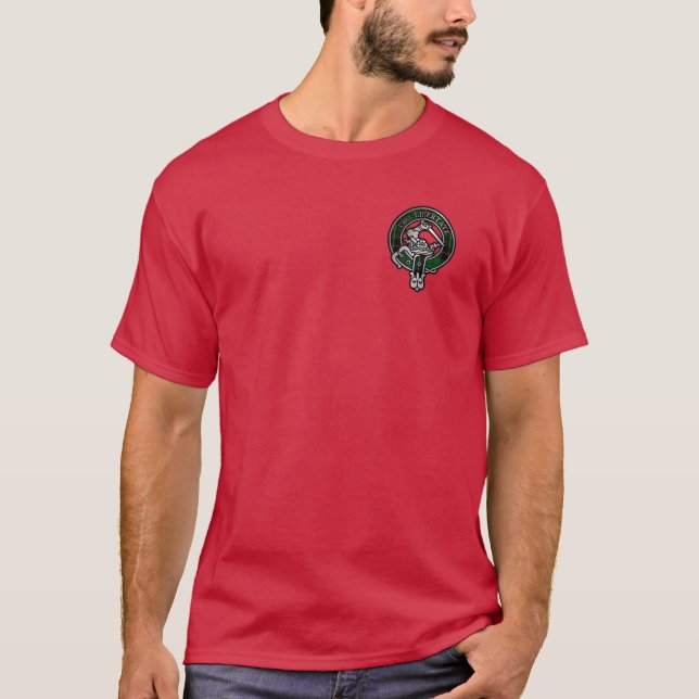 Clan Wallace Jagd Tartan Wappen T-Shirt (Vorderseite)