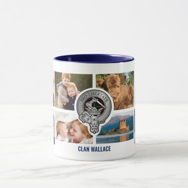 Clan Wallace Personalisierte Tasse (Zentrum)