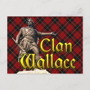 Clan Wallace Scottish Freedom Postkarte