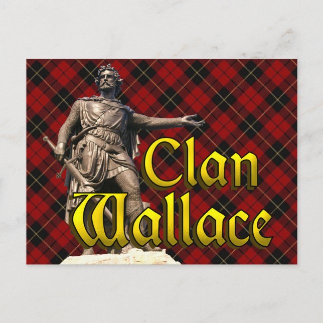 Clan Wallace Scottish Freedom Postkarte (Vorderseite)