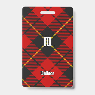 Clan Wallace Tartan-Abzeichen Ausweis