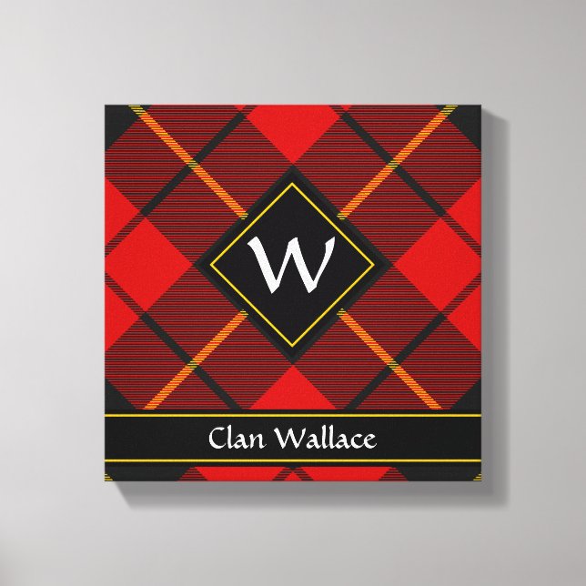Clan Wallace Tartan Canvas Print Leinwanddruck (Vorderseite)