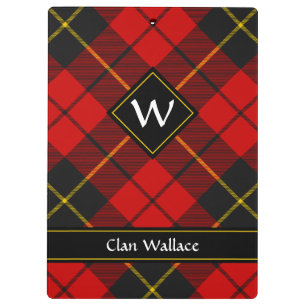 Clan Wallace Tartan Clipboard Klemmbrett