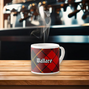 Clan Wallace Tartan Espresso Cup Espressotasse