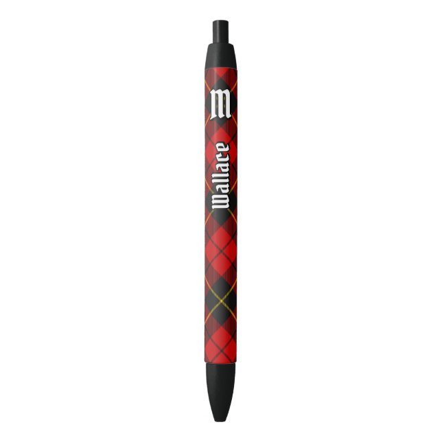Clan Wallace Tartan Ink Pen Kugelschreiber (Vorderseite Vertikal)