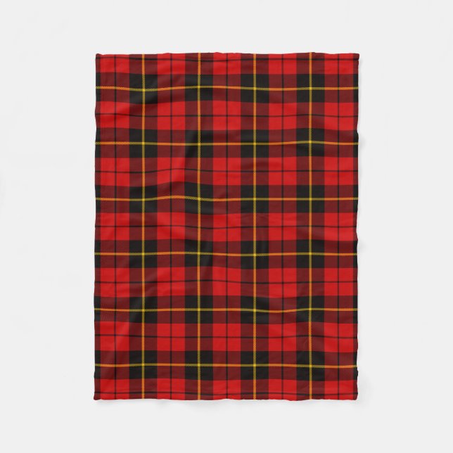 Clan Wallace Tartan Kariert Fleecedecke (Vorderseite)
