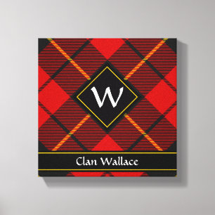 Clan Wallace Tartan Leinwanddruck
