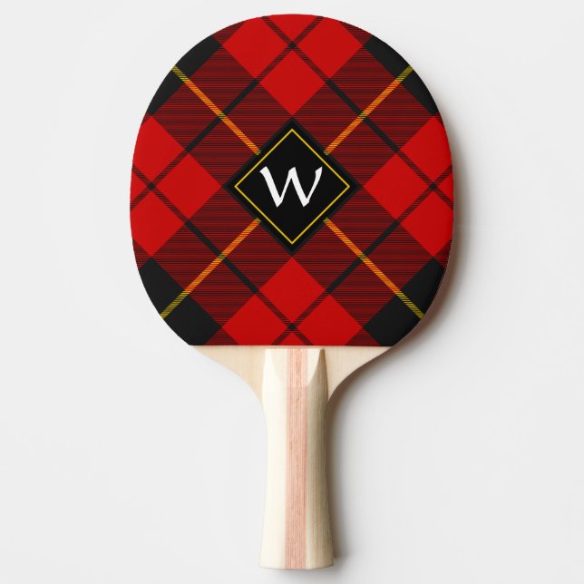 Clan Wallace Tartan Ping Pong Paddle Tischtennis Schläger (Vorderseite)