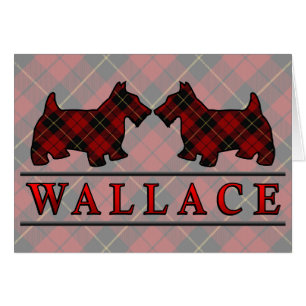 Clan Wallace Tartan Scottie Hunde