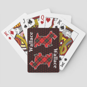 Clan Wallace Tartan Scottish Terrier Edition Spielkarten