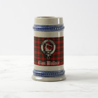 Clan Wallace Wappen Abzeichen und Tartan