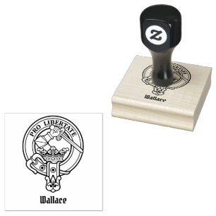 Clan Wallace Wappen Rubber Briefmarke Gummistempel