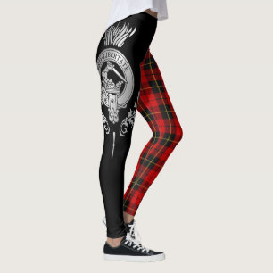 Clan Wallace Wappen & Tartan Leggings