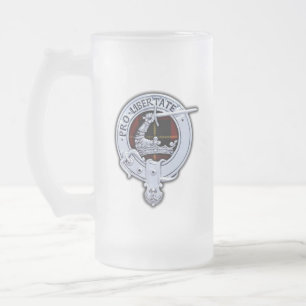 Clan Wallace Wappen & Tartan Mattglas Bierglas