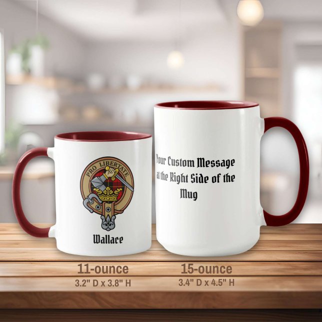 Clan Wallace Wappen Tasse (Von Creator hochgeladen)