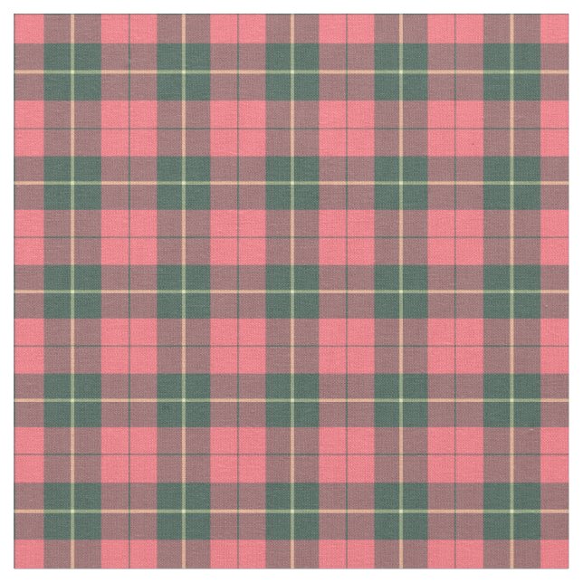 Clan Wallace Weathered Tartan Stoff (Nahaufnahme)