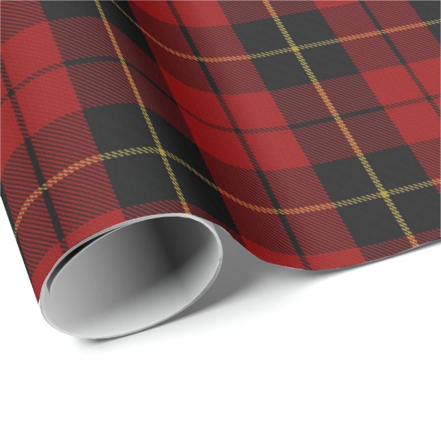 Clan-WallaceScottishTartan Geschenkpapier (Rolleneckpunkt)