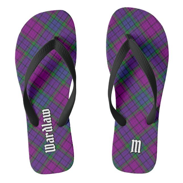 Clan Wardlaw Tartan Flip Flops (Fußbett)