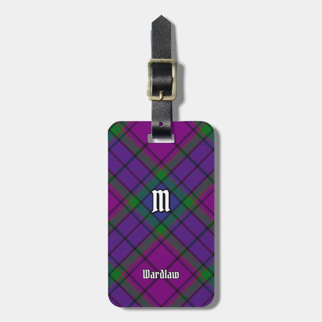 Clan Wardlaw Tartan Gepäckanhänger (Vorderseite vertikal)