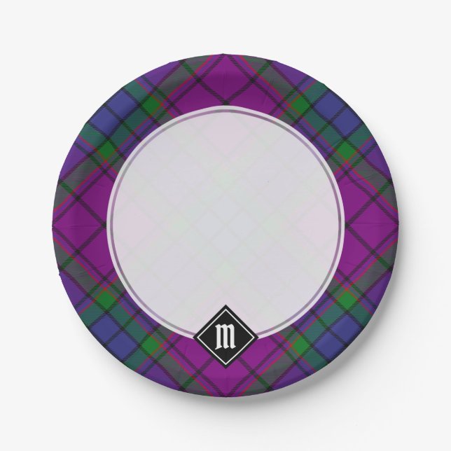 Clan Wardlaw Tartan Pappteller (Vorderseite)