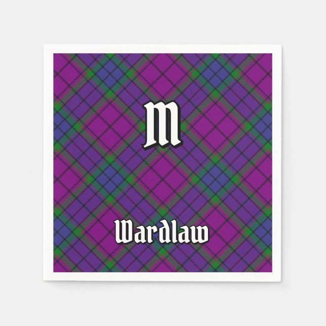 Clan Wardlaw Tartan Serviette (Vorderseite)