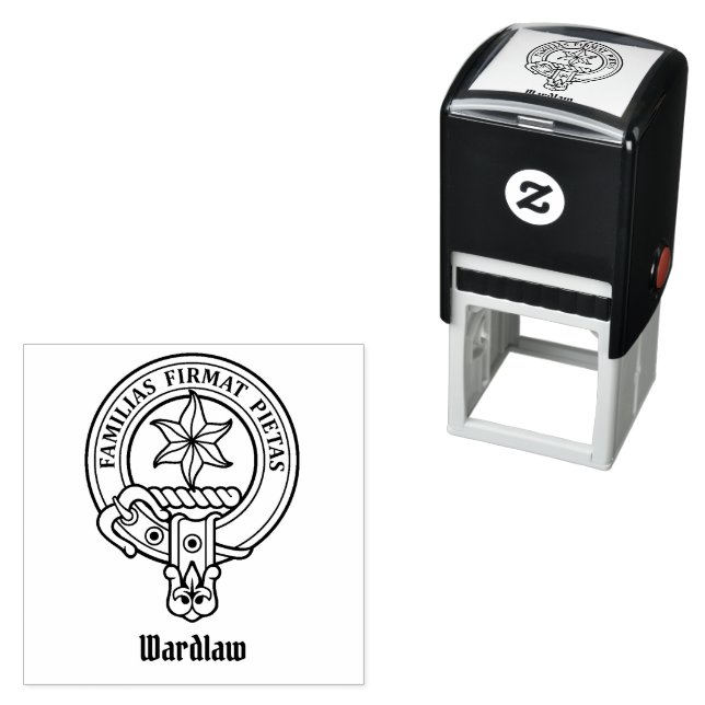 Clan Wardlaw Wappen Permastempel (Beispiel)