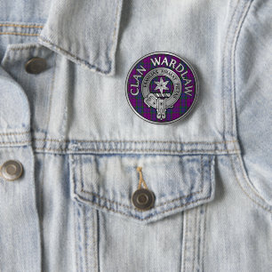 Clan Wardlaw Wappen & Tartan Button