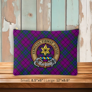 Clan Wardlaw Wappen über Tartan Zubehörtasche