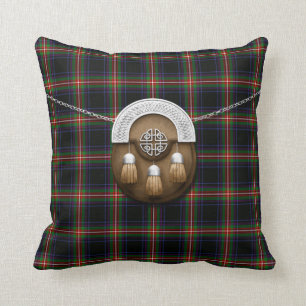 Clan-WattTartan und Sporran Kissen