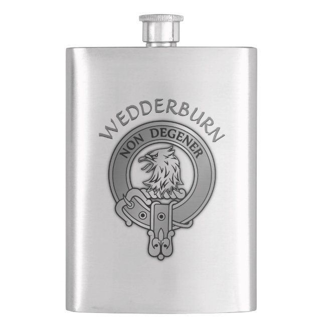 Clan Wedderburn Wappen Flachmann (Vorderseite)