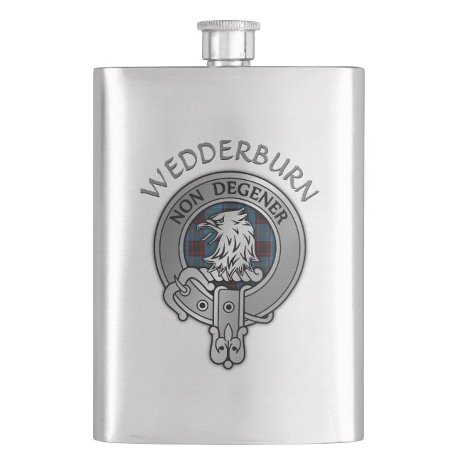 Clan Wedderburn Wappen Flachmann (Vorderseite)