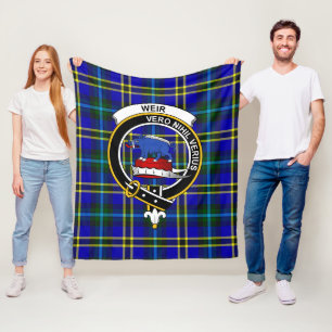 Clan Weir Modern Tartan Kariert Fleecedecke