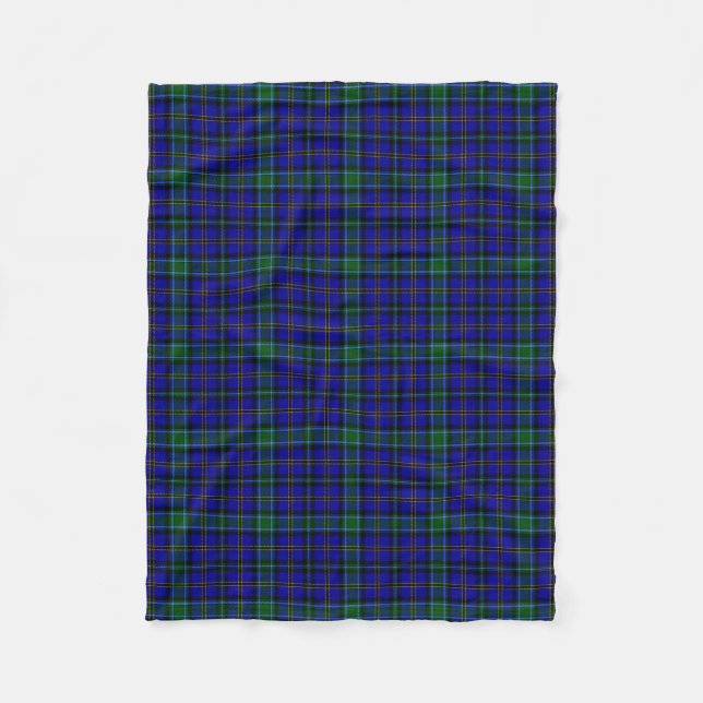 Clan Weir Tartan Kariert Fleecedecke (Vorderseite)