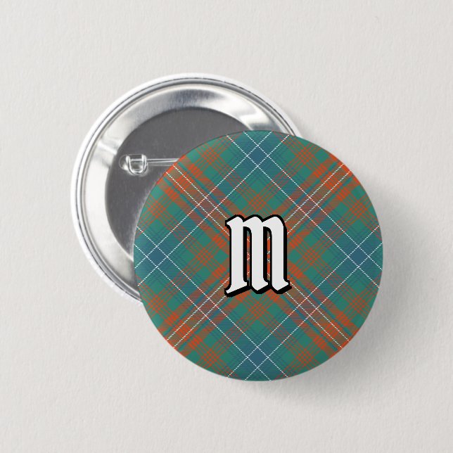 Clan Wilson Ancient Tartan Button (Vorne & Hinten)