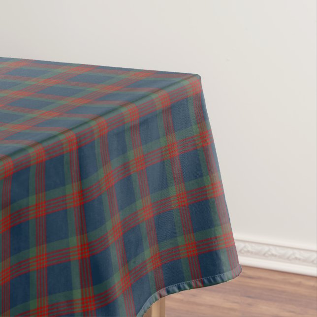 Clan Wilson Blue, Green und Red Scottish Tartan Tischdecke (Beispiel)