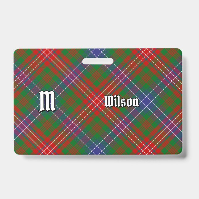 Clan Wilson Modern Tartan Ausweis (Vorderseite)