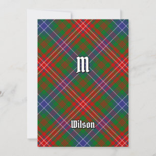 Clan Wilson Modern Tartan Einladung