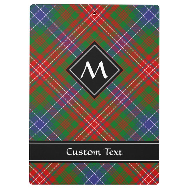 Clan Wilson Modern Tartan Klemmbrett (Rückseite)