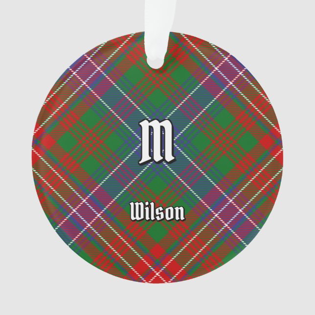 Clan Wilson Modern Tartan Ornament (Vorderseite)