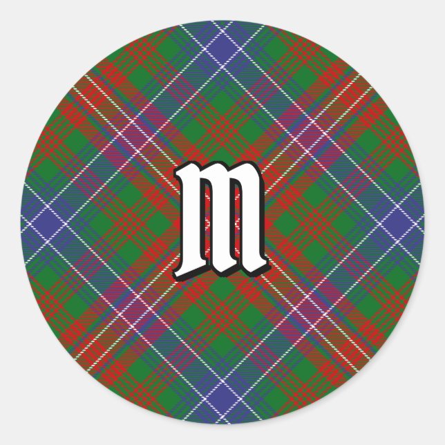Clan Wilson Modern Tartan Runder Aufkleber (Vorderseite)