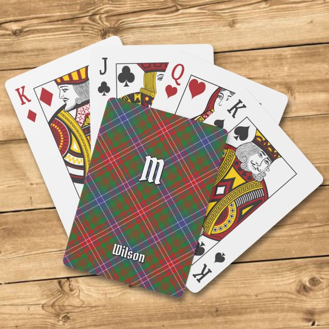 Clan Wilson Modern Tartan Spielkarten (Von Creator hochgeladen)
